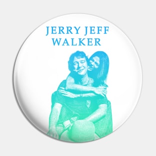 Jerry Jeff Walker 23-green solid style, Pin