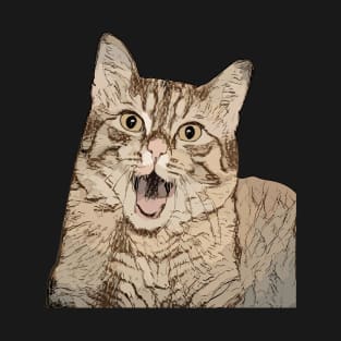 Amazed kitten. Kitten T-Shirt