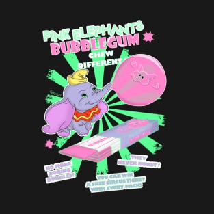 Pink Elephants Bubblegum T-Shirt