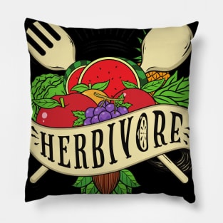 Herbivore Powered by Plants Pillow