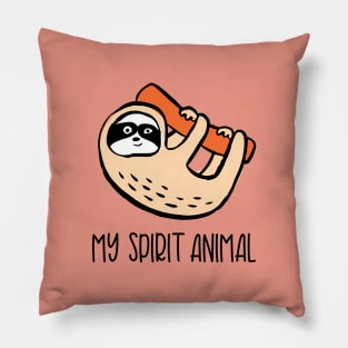 Sloth spirit animal Pillow