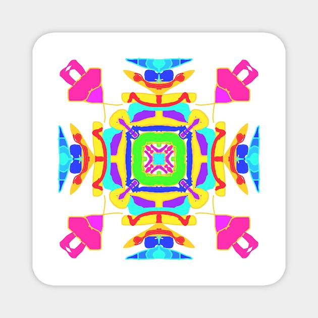 A Colored mandala Magnet by ediemakesart