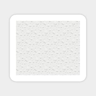 Subtle classic retro pattern - white speech bubbles Magnet