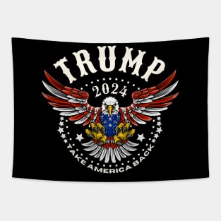 Trump 2024 Take America Back Flag Tapestry