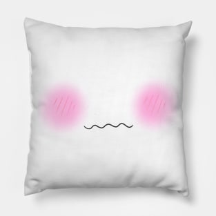 Very Embarrassed Kawaii Mouth Pillow