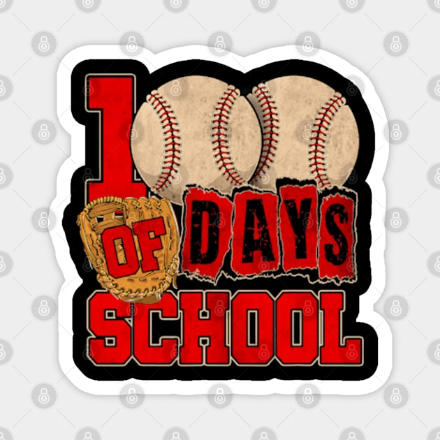 Baseball  100 Days of School Magnet by credittee