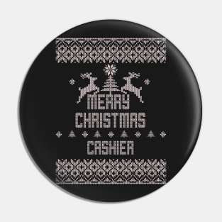 Merry Christmas CASHIER Pin