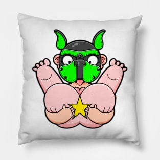 Gay Green Pup Bum Squeeze Pillow