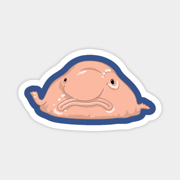 Blob Fish Magnet by DeepFriedArt