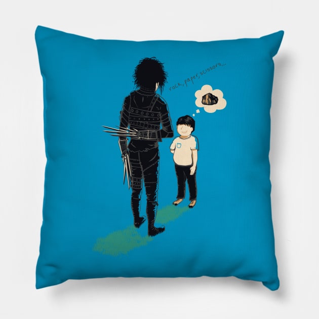 Rock, Paper.... Pillow by ANTICLOTHESdotCOM