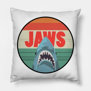 Jaws 1975 Vintage Retro Pillow