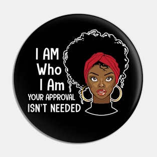 Black Queen Lady Curly Natural Afro African American Ladies Pin