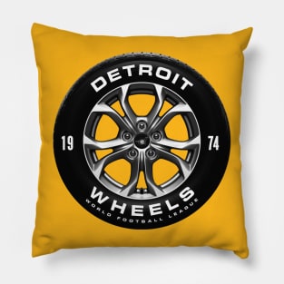 Detroit Wheels Pillow