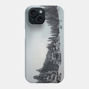 fir forest panorama Phone Case