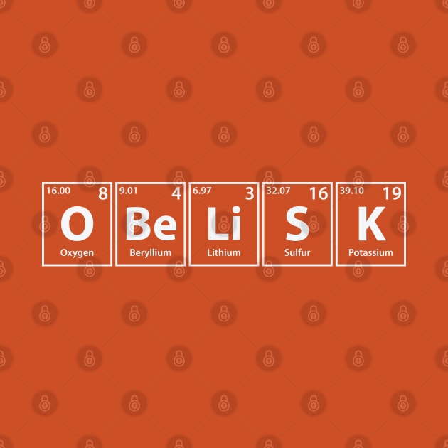 Obelisk (O-Be-Li-S-K) Periodic Elements Spelling by cerebrands