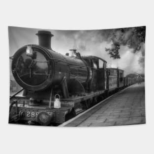 GWR Goods Train - Black and White Tapestry