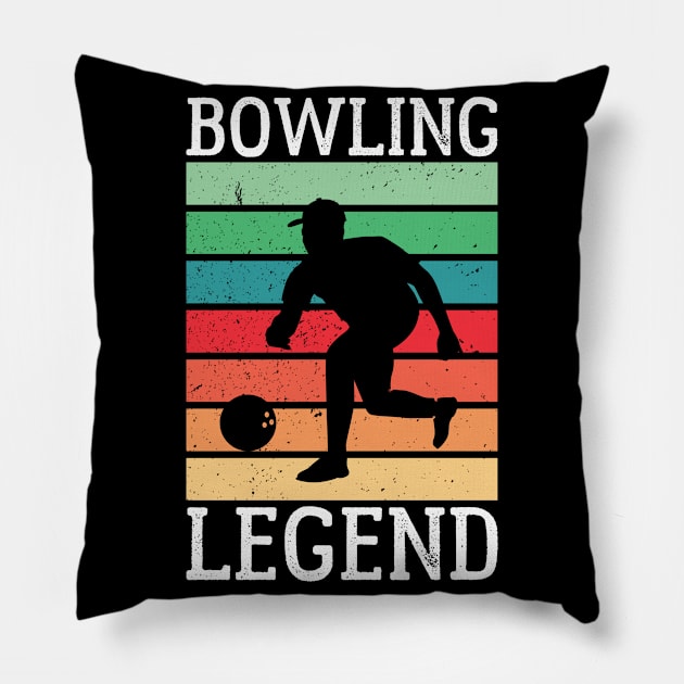 Bowling Legend Pillow by CrissWild