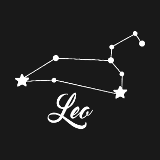 Leo - White print T-Shirt