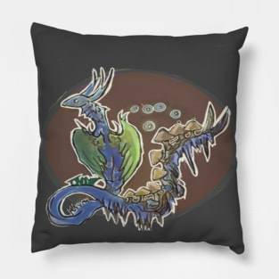 Mushroom Dragon Pillow