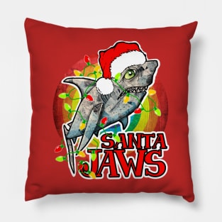 Santa Jaws Shark Pillow