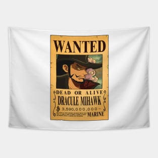 Mihawk wanted poster Tapestry