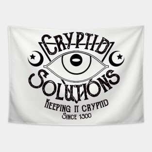Cryptid Solutions (WHITE) Tapestry