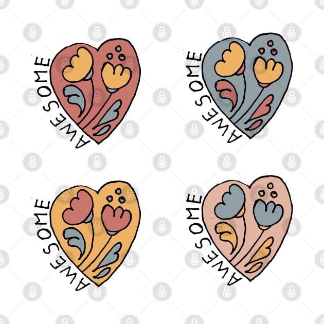 Awesome hearts by HAVE SOME FUN