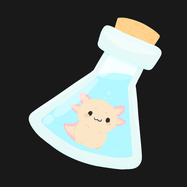 Axolotl in a bottle by IcyBubblegum