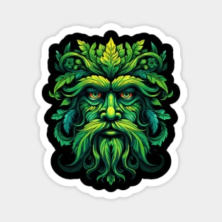 Traditional Pagan Celtic Greenman Magnet