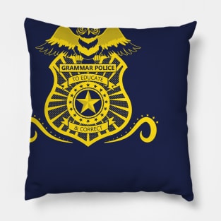 Grammar Police Pillow
