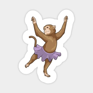 Monkey Ballerina Ballet Dance Magnet