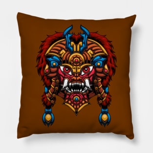 Mistic Mask Kublai Khan, Lady of the War Pillow