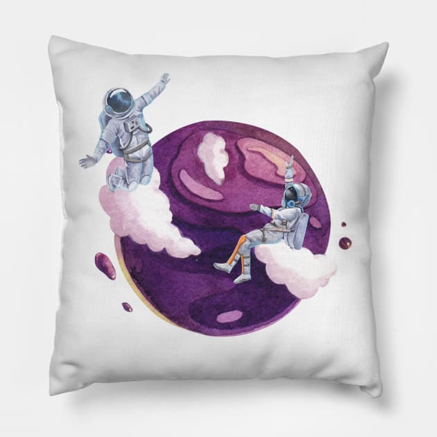 Please guide me to the moon Pillow by AgnesTemplates