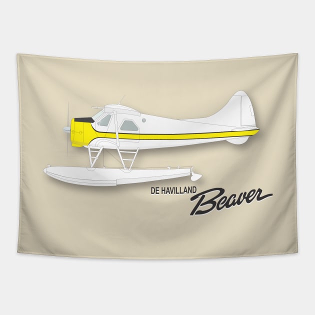 de Havilland Beaver floatplane Tapestry by GregThompson