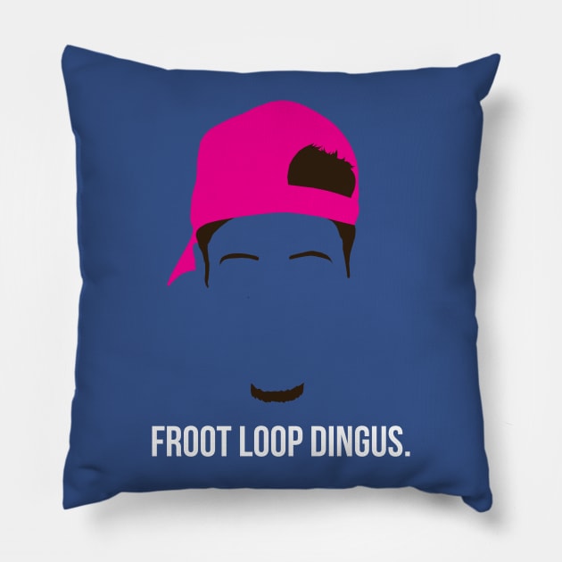 Froot Loop Dingus Pillow by kingsrock