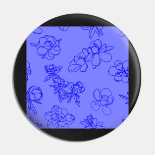 Magnolia Sketch Repeat Light Blue Violet 5748 Pin
