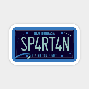 Spartan License Plate Magnet