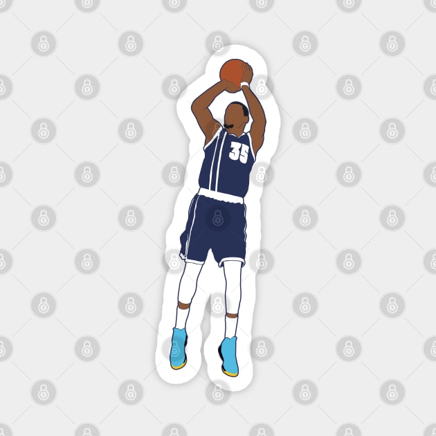 Kevin Durant Jumoshot Magnet by BuzzerBeater00