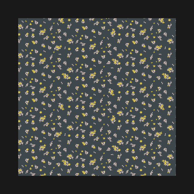 Dark Wildflower Pattern by greenoriginals
