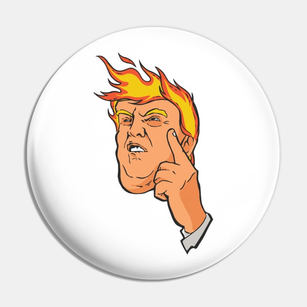 Fire Trump Pin by LR_Collections