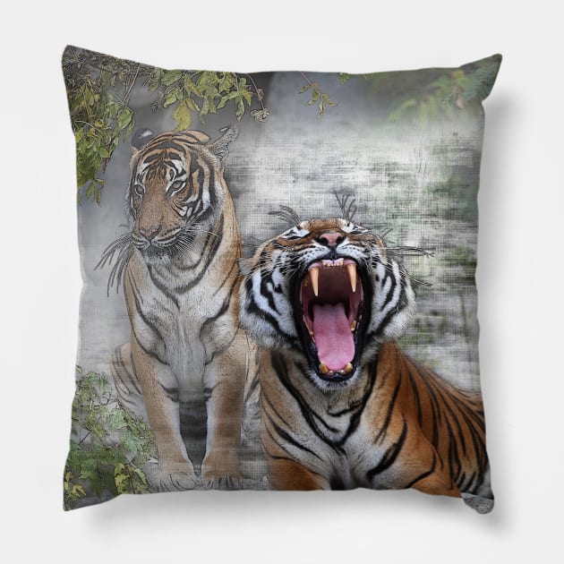 Siberian Tiger -  02 Pillow by hottehue