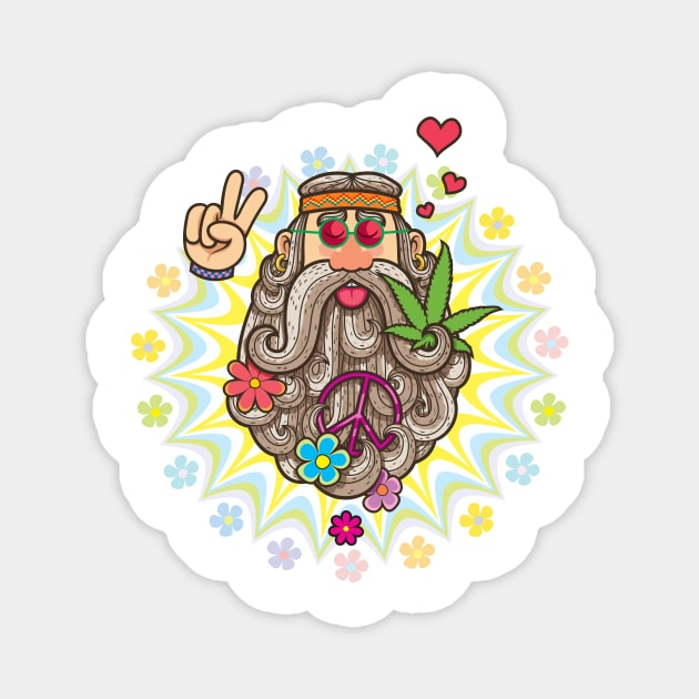 Hippie Magnet by Malchev