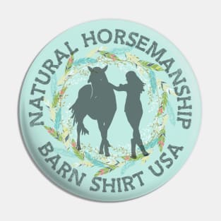 Natural Horsemanship Feathers - Barn Shirt USA Pin