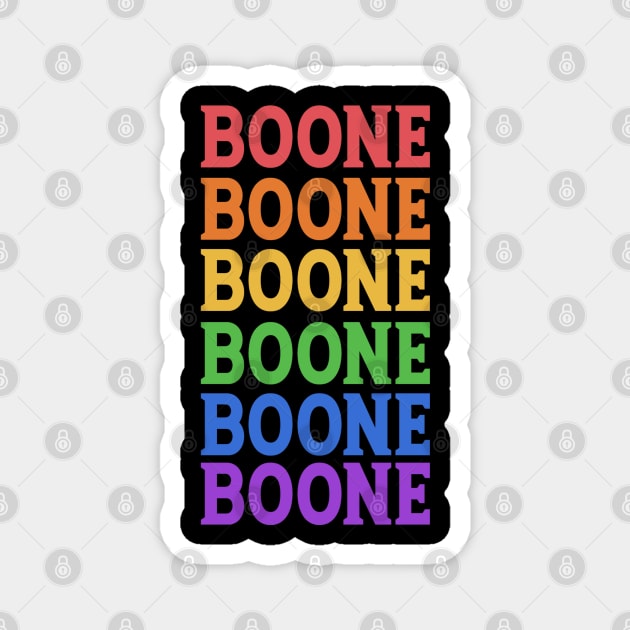 BOONE TRAVEL DESTINATION Magnet by OlkiaArt