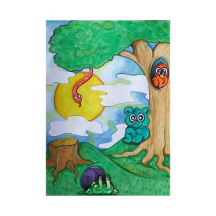 Sunshine Forest Scene T-Shirt