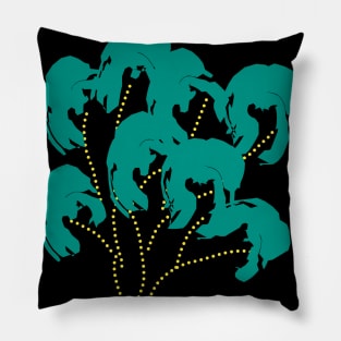 Fantasy flower vector Pillow