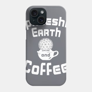 Spaceship Earth and Coffee Phone Case