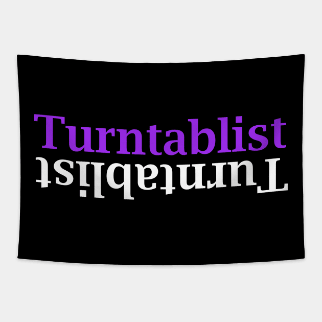 Turntablist Mirror Desiagn Tapestry by Tee4daily