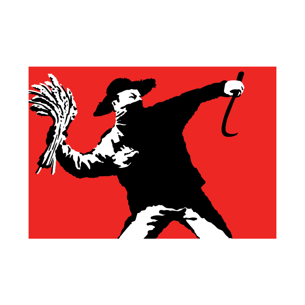 Banksy Rage Flowerthrower FIlipino Farmer by leynard99