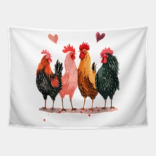 Lovely Chicken | Valentines Day Tapestry